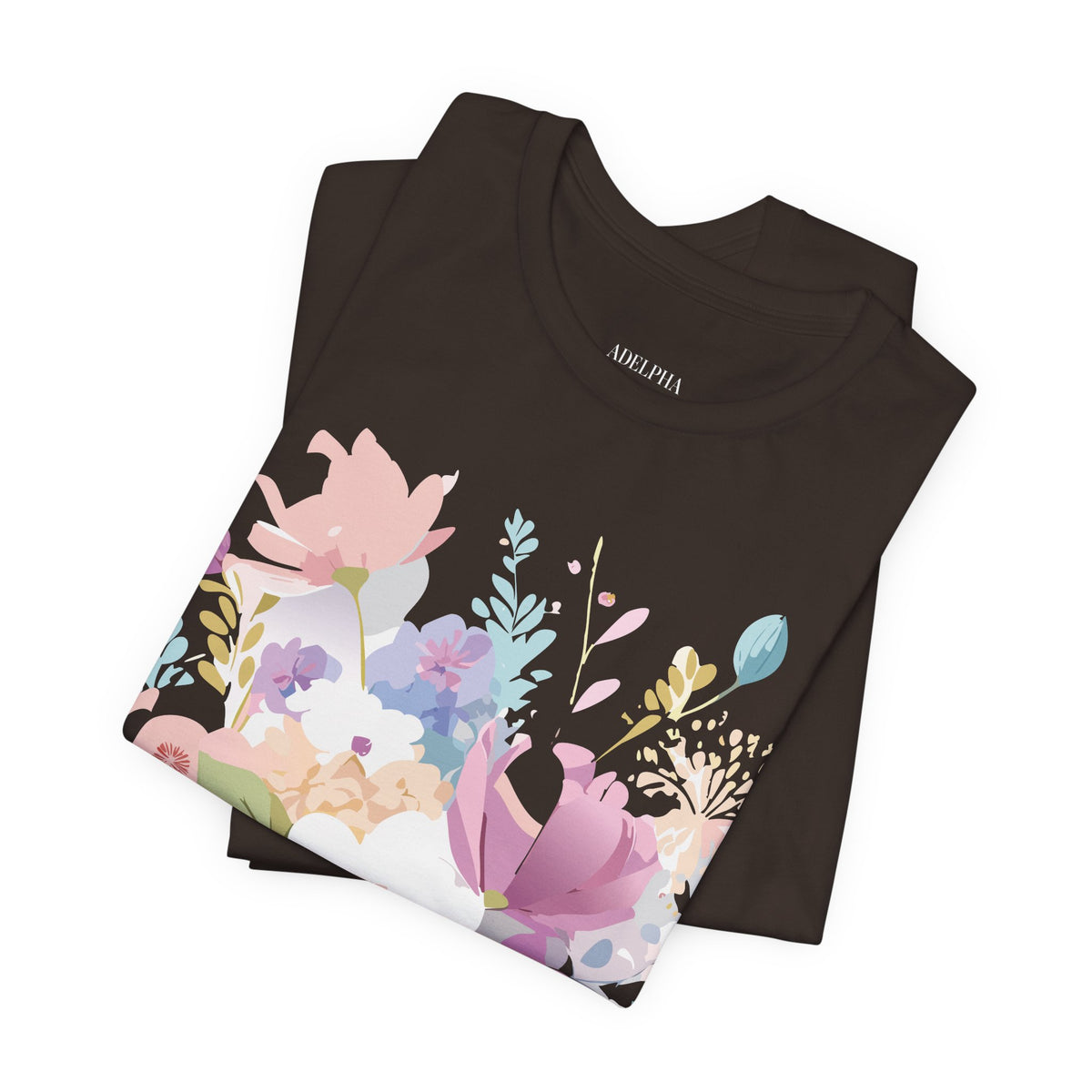 Floral Graphic Tee Shirt - Bella+Canvas Unisex 100 Cotton 47