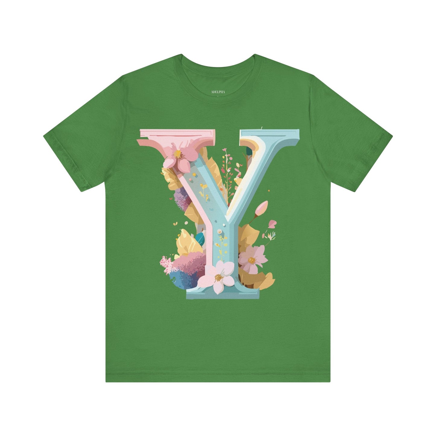 Letter Y Shirt Unisex Graphic Tee Vintage Inspired Artwork Adelpha Short Sleeve Design