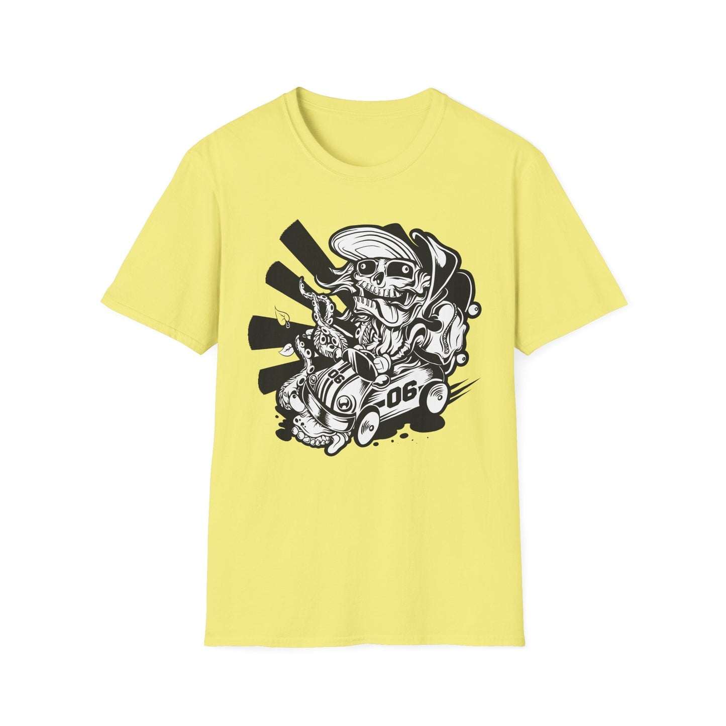 Cartoon Animation T Shirt Unisex Softstyle 64000 Cotton Tee With Fun Art Design Graphics