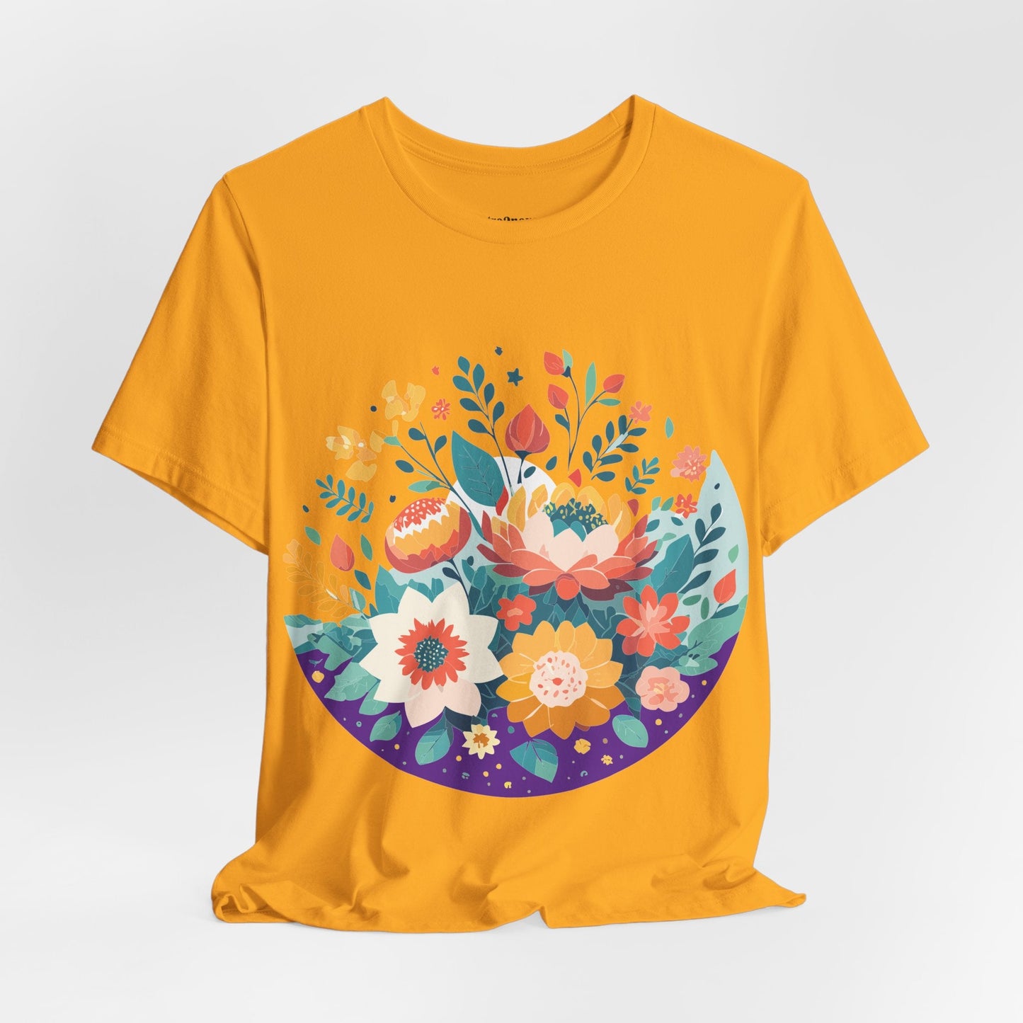 Flowers Shirt Floral Shirt Unisex Jersey Short Sleeve Tee Breathable Fabric Free Shipping