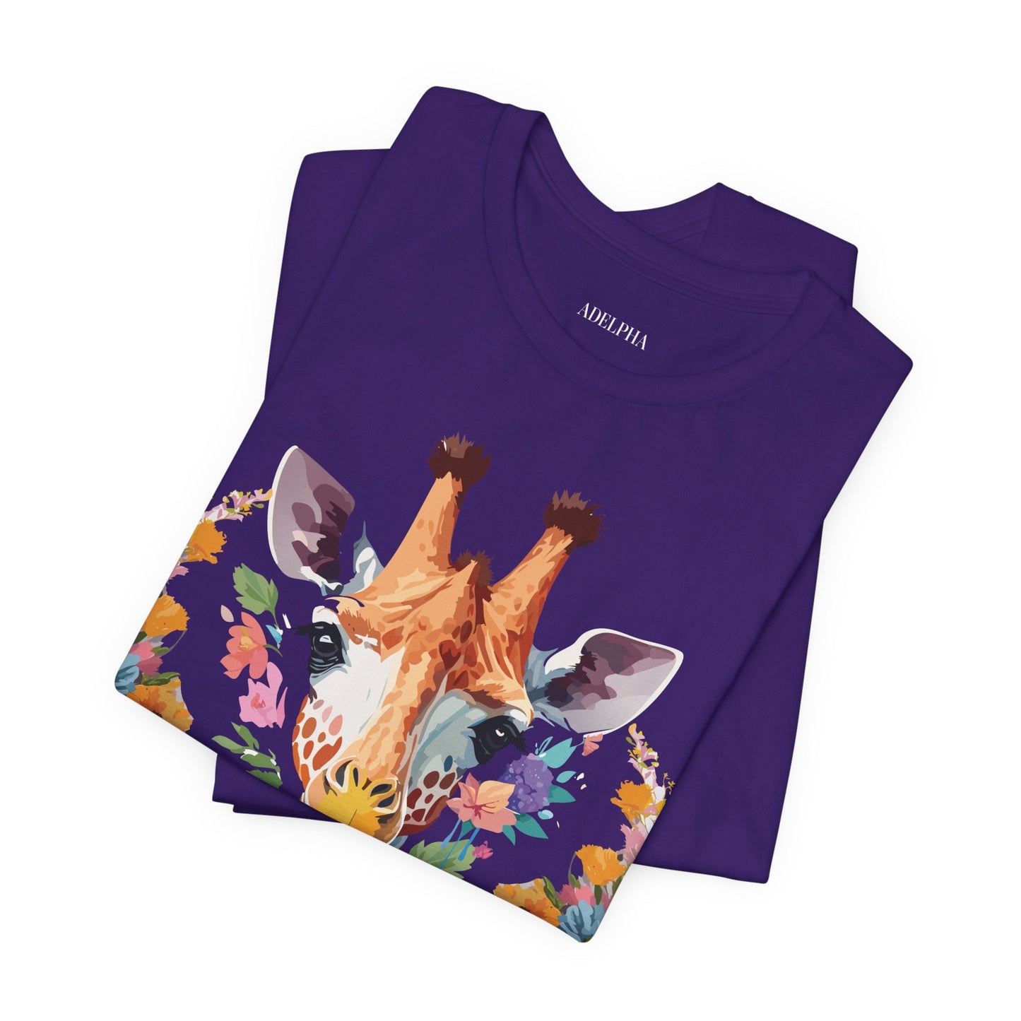 Giraffe Graphic Unisex 100 Cotton Vintage Animal Art T-Shirt 1