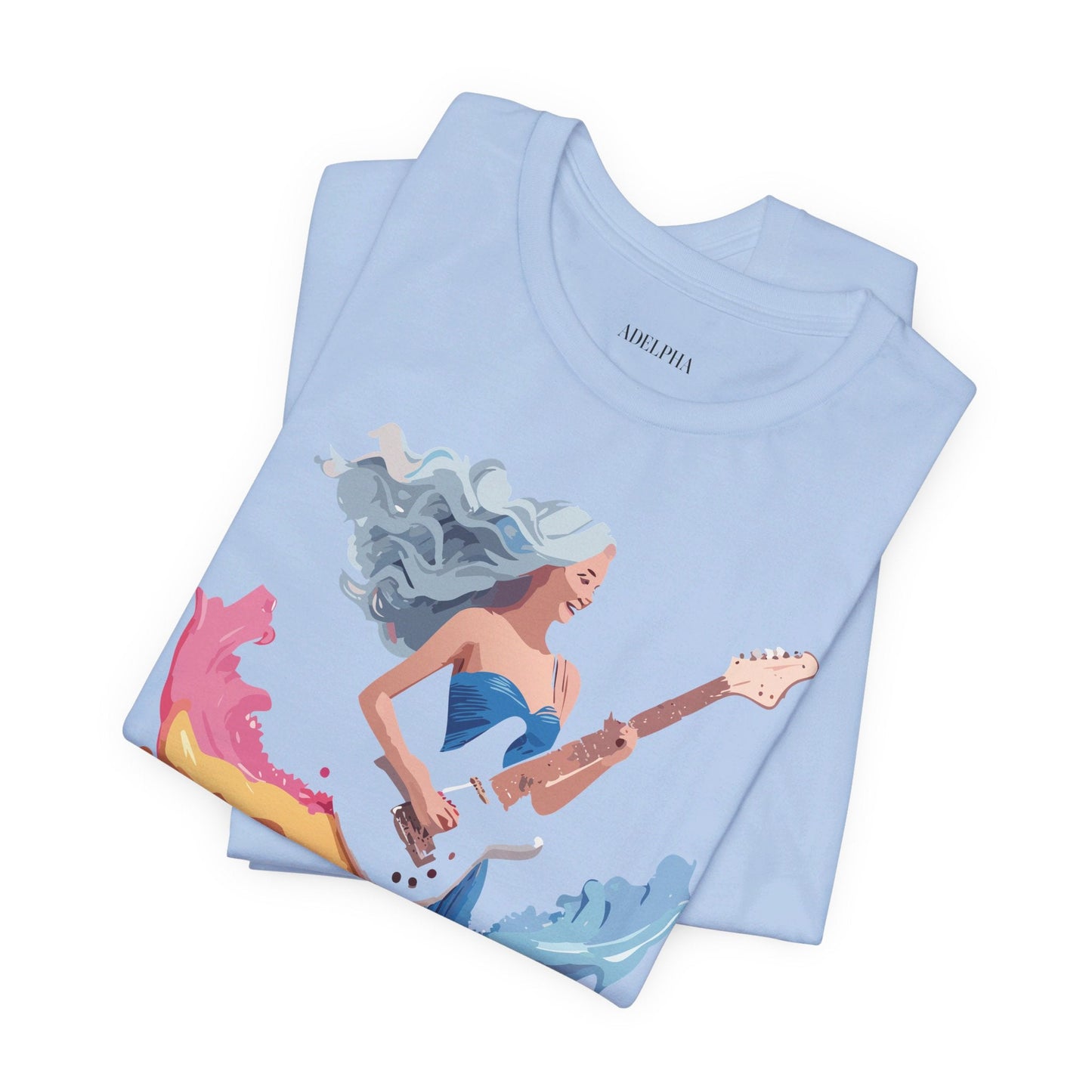 Music Graphic Tee Unisex Short Sleeve Shirt With Vintage Inspired Artwork From Adelpha