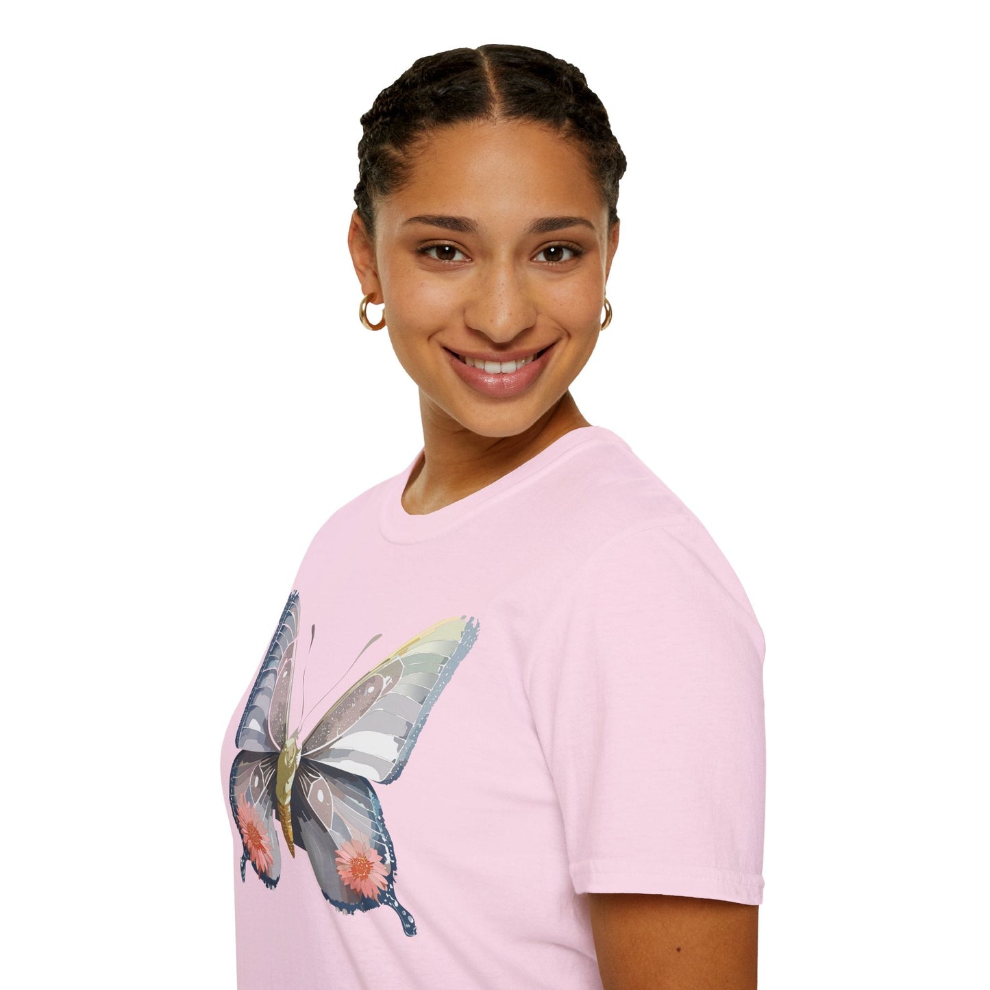Butterfly Shirt Unisex T Shirt 100 Percent Ring Spun Cotton Softstyle Tee Monarch