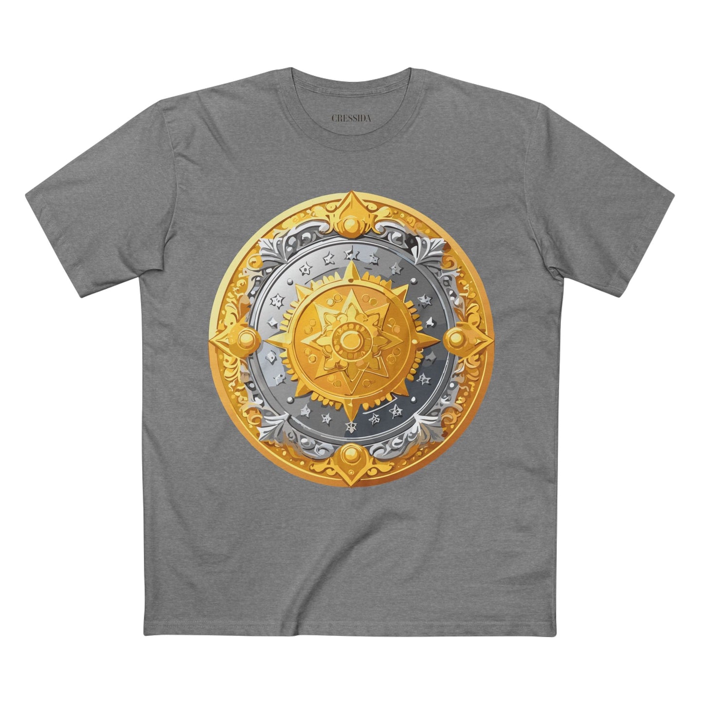 Antique Gold Coin Graphic Design T-Shirt Unisex 100 Cotton With Golden Print Artwork Tee 23
