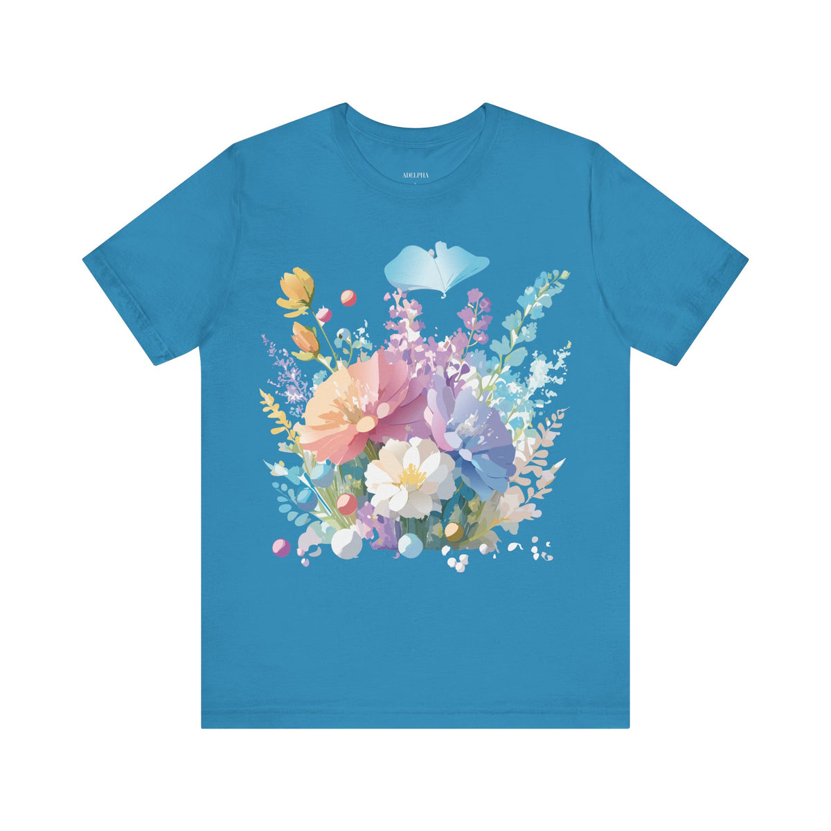 Floral Graphic Tee Shirt - Bella+Canvas Unisex 100 Cotton 9