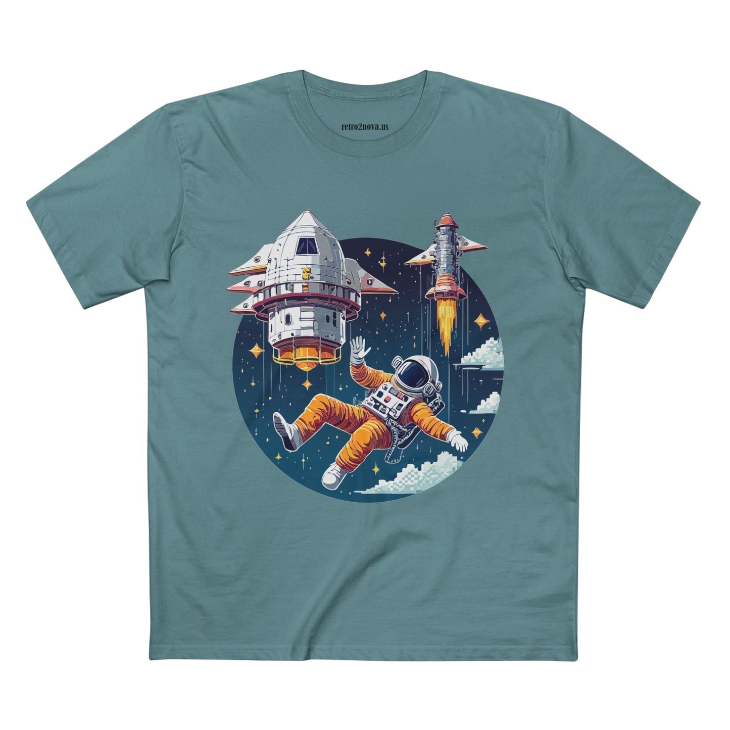Cosmos Astronaut Shirt Unisex Premium Cotton Tee With Original Retro Art Design Collection