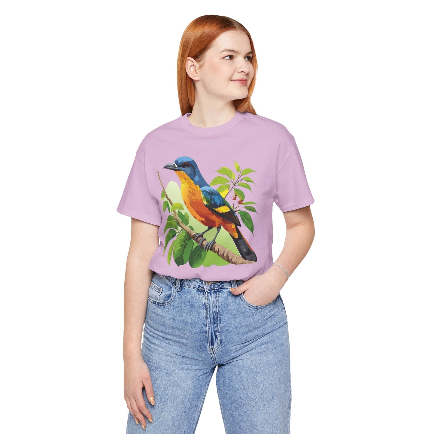 Unisex Animal Design Tee Shirt With Wildlife Graphics For Casual Everyday Wear And Comfort