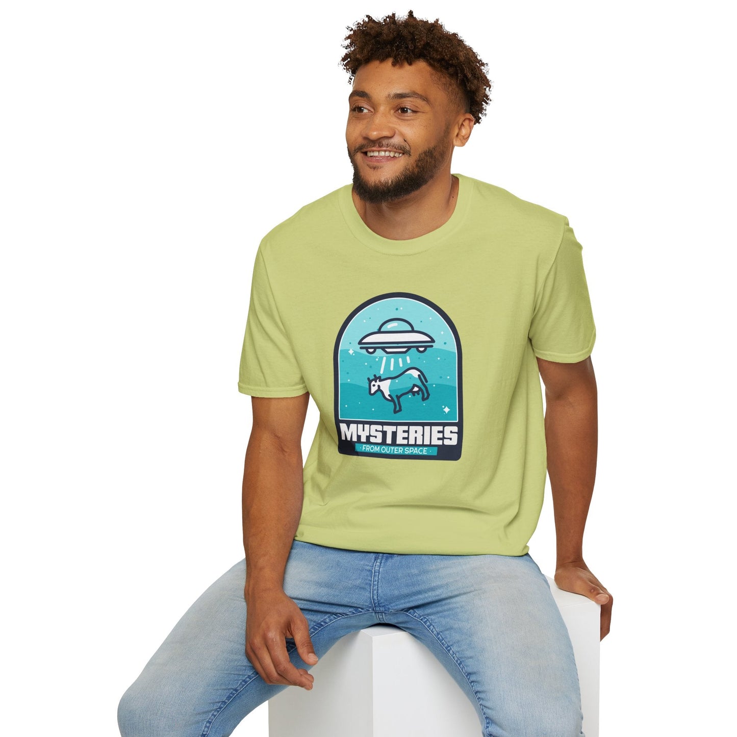 Mysteries UFO Abduction TShirt  Retro Alien Space Graphic Tee
