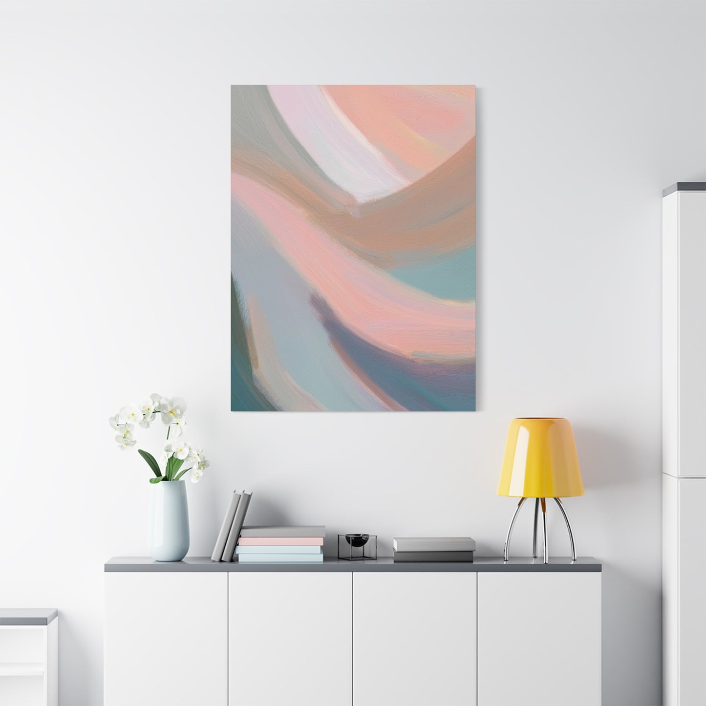 Abstract Pastel Painting Print Canvas 20x24,20x30,24x30 24x32,24x36,30x40 32x48,36x48,40x60 Pine-Wood Inner Frame ABS-96