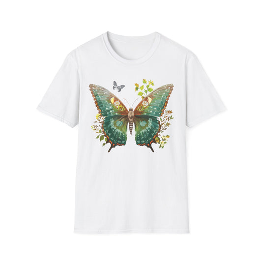 Butterfly Shirt Unisex T Shirt Monarch Print Gildan Softstyle 64000 Comfortable Everyday Wear