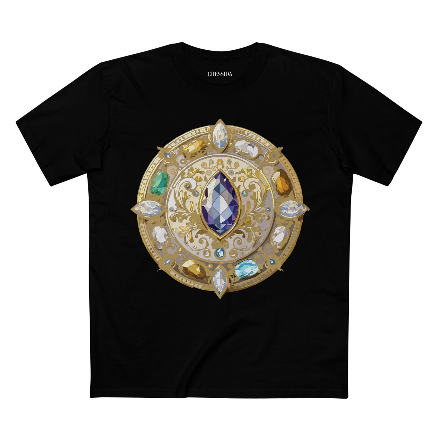 Medallion Graphic T-Shirt Unisex 100 Cotton With Gold Art Design Medal Tee 16