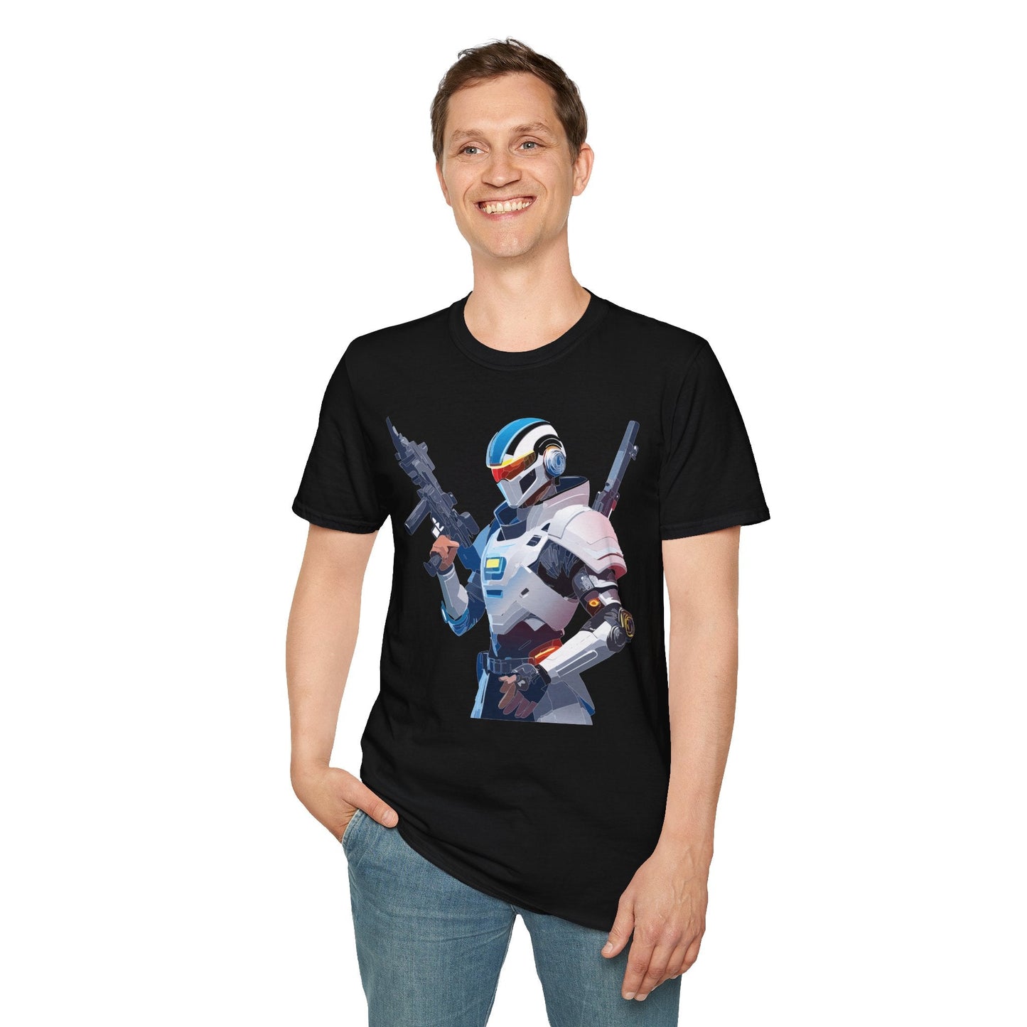 Robocop T Shirt Unisex Gildan Softstyle 64000 100 Percent Ring Spun Cotton Tee Premium