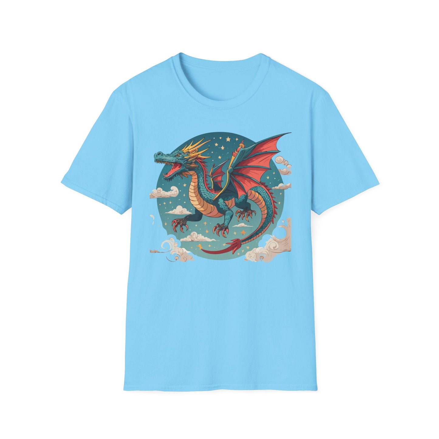 Dragon Graphic Unisex 100 Cotton Tee with Animal Artwork Design 20