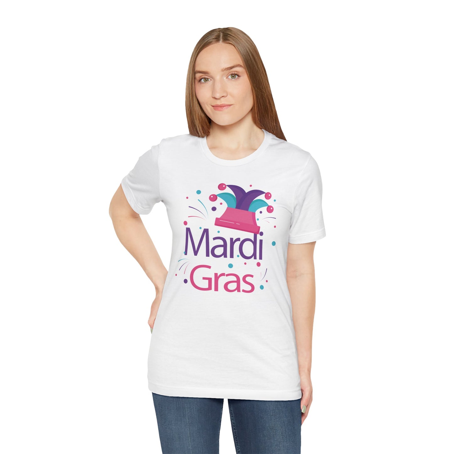 Tee-shirt en coton unisexe pour Mardi Gras