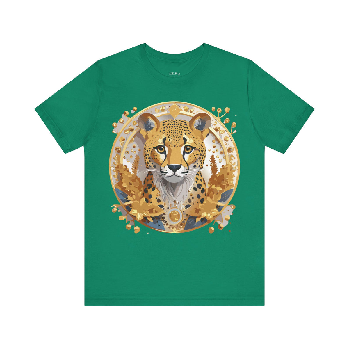 Medallion Graphic Unisex Cotton Bella+Canvas Tee with Floral Art Design m76