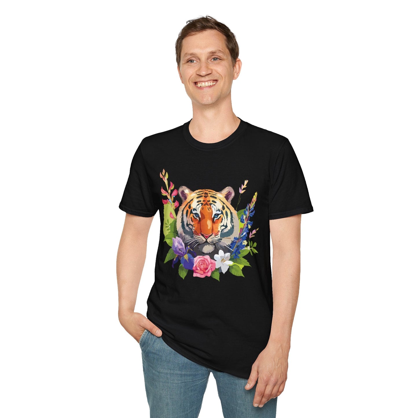 Tiger Shirt Unisex Gildan Softstyle Tee 100 Percent Ring Spun Cotton