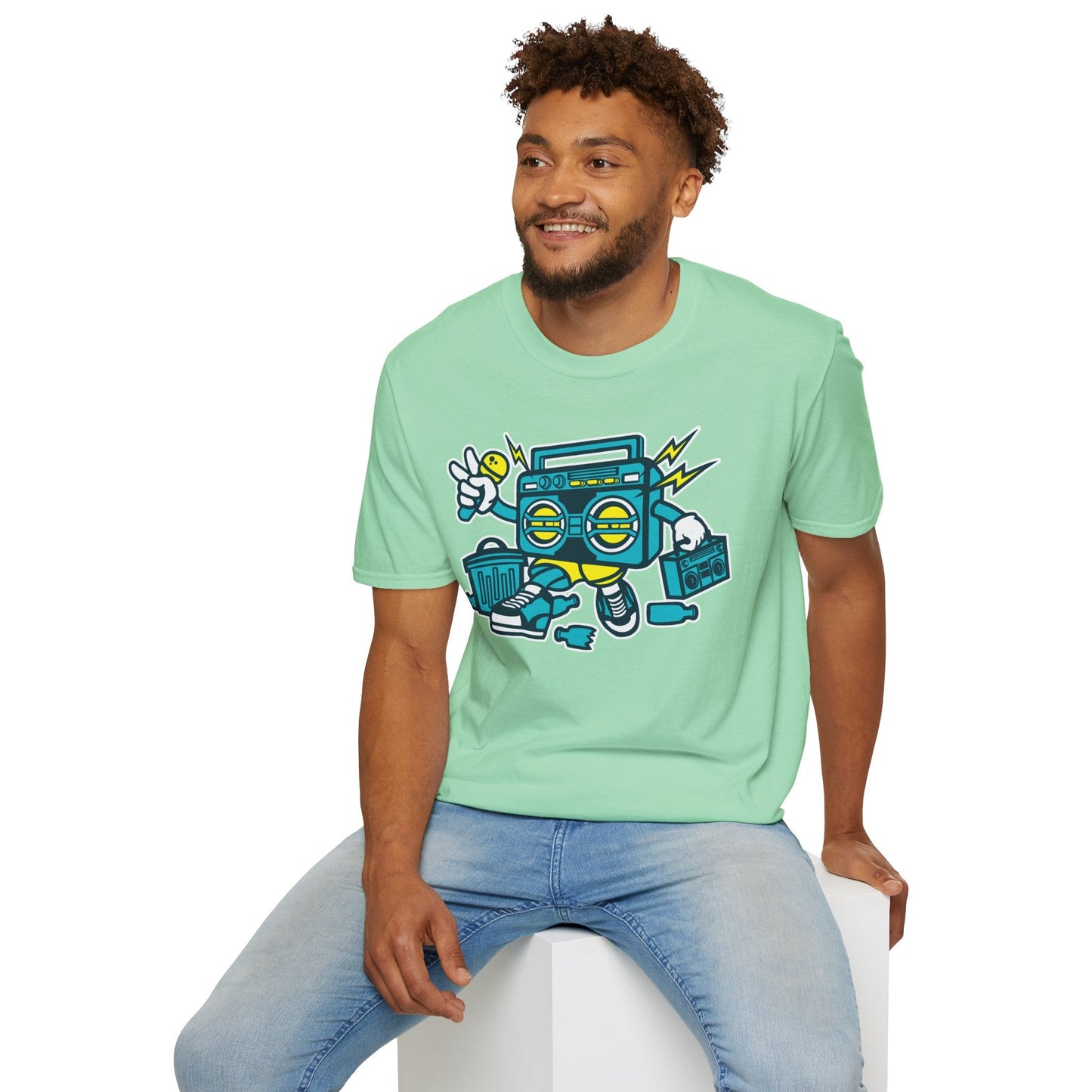 Cartoon T Shirt Animation Tee Funny Unisex Gildan Softstyle 64000 100 Percent Ring Spun Cotton