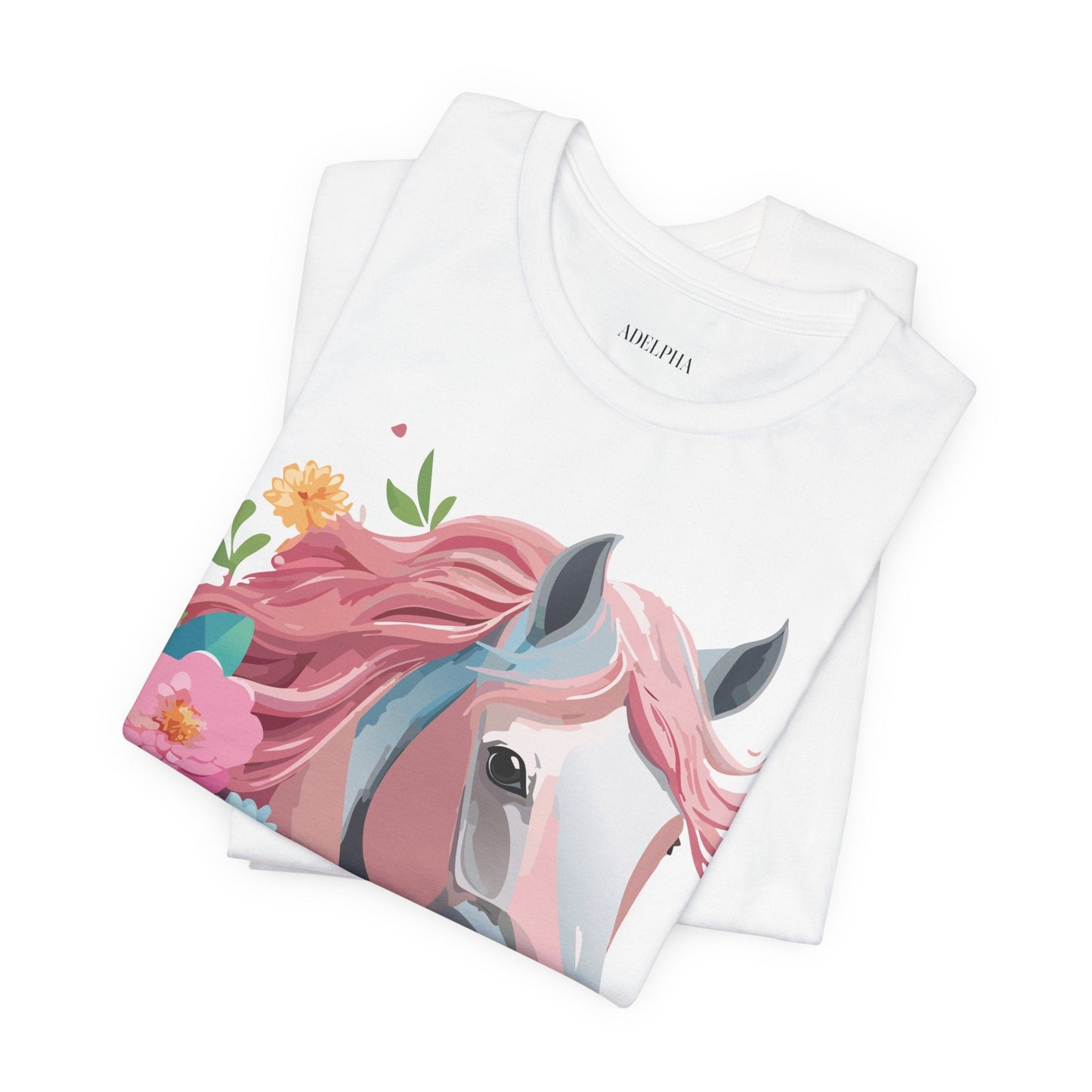 Horse Graphic Unisex 100 Cotton Vintage Animal Art T-Shirt 1