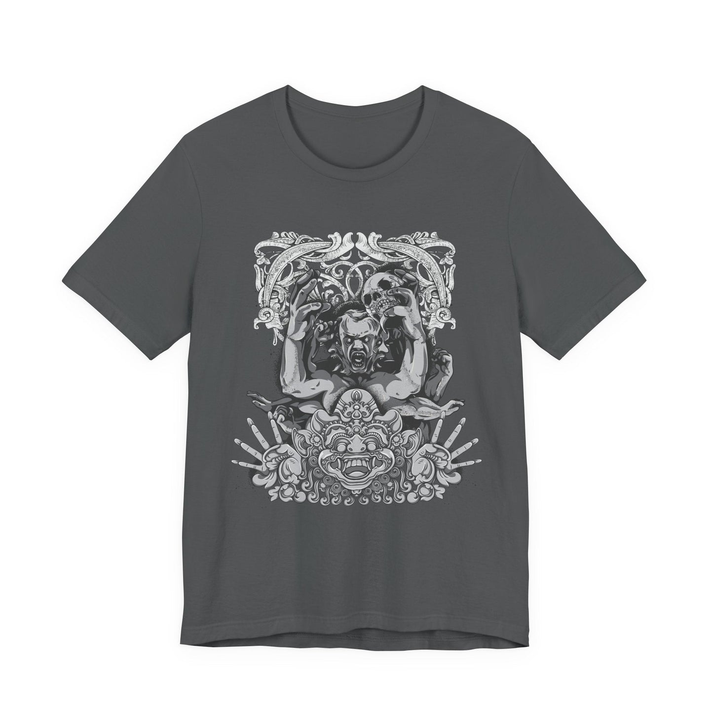 Mask Artwork Illustration Graphic Unisex Cotton T-Shirt r17