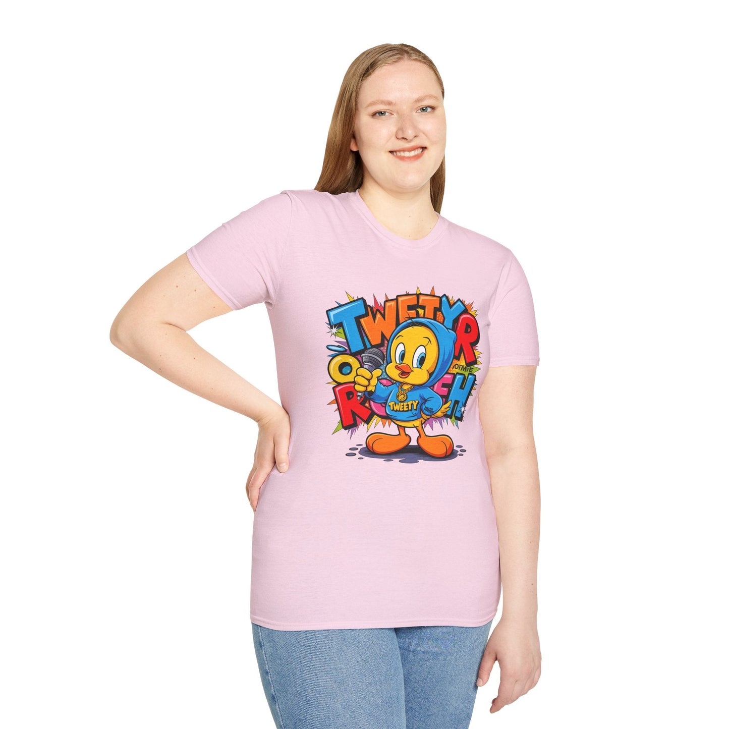 Cartoon T Shirt With Animation Funny Animals Tee Unisex Gildan Softstyle 64000 Pro