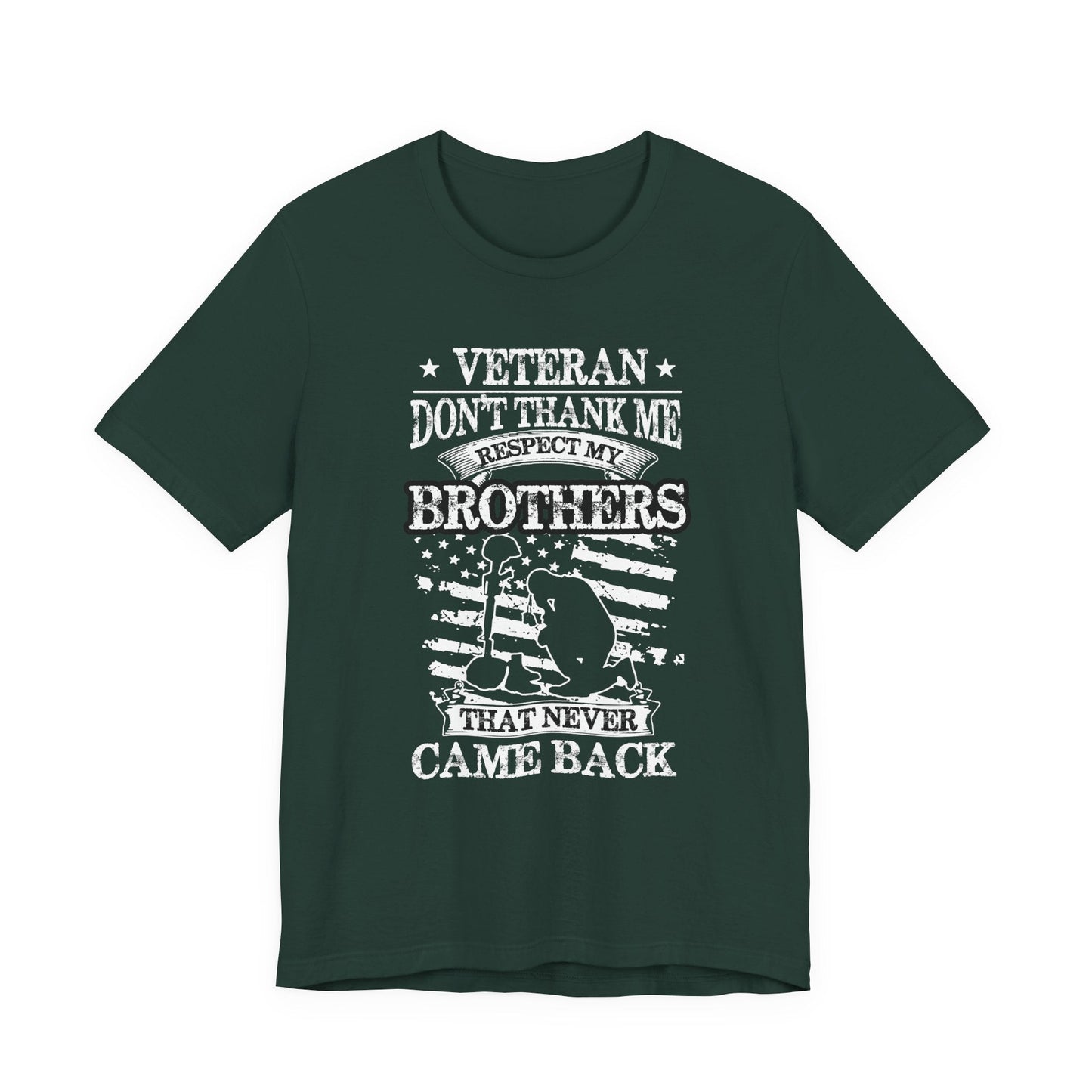 Army Veteran Patriotic Graphic Design Unisex Cotton T-Shirt v60