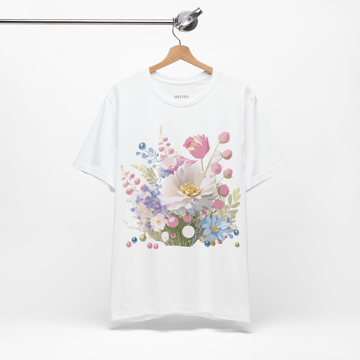 Floral Graphic Tee Shirt - Bella+Canvas Unisex 100 Cotton 26