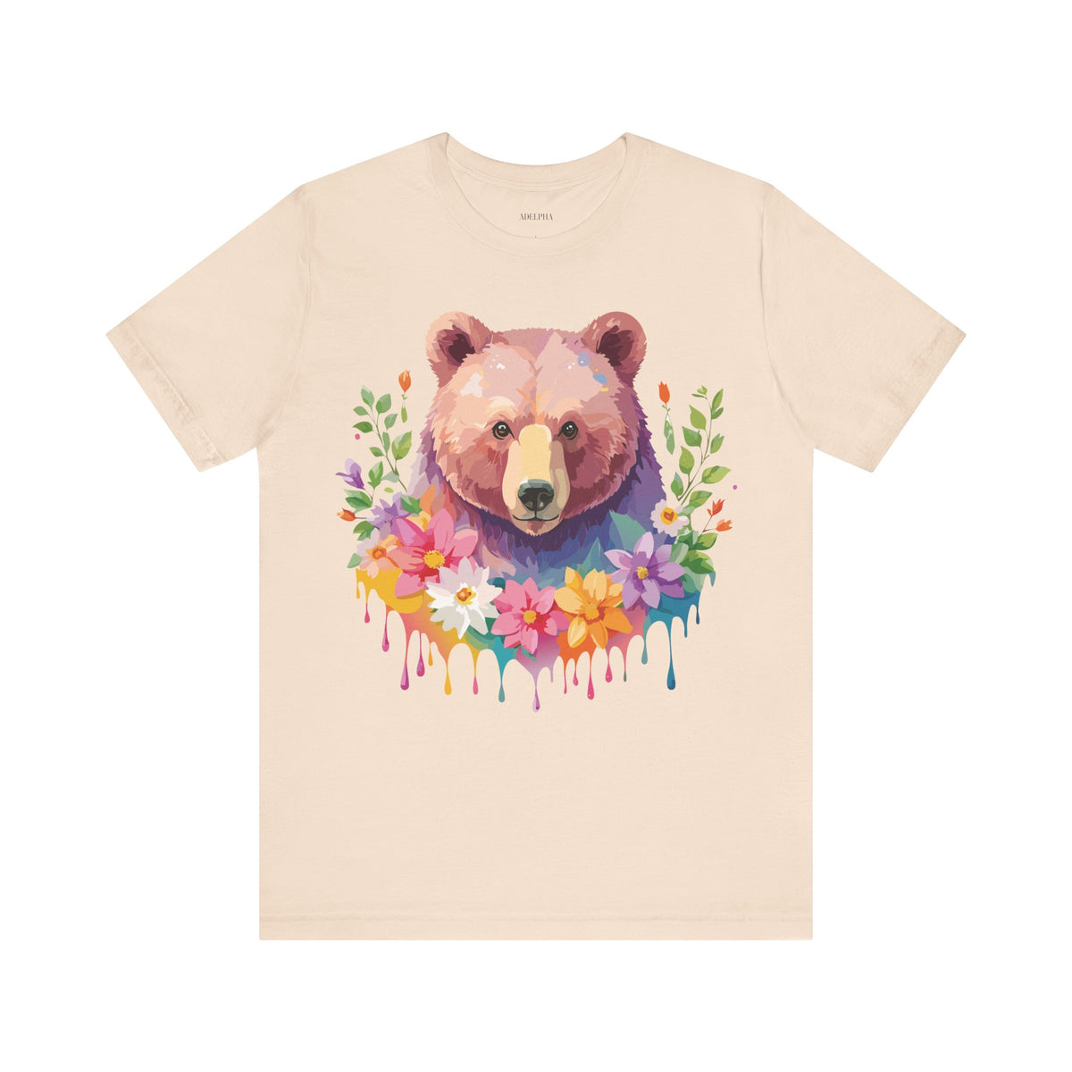 Bear Graphic Design Tee Bella+Canvas Unisex 100 Cotton Tee Shirt a121