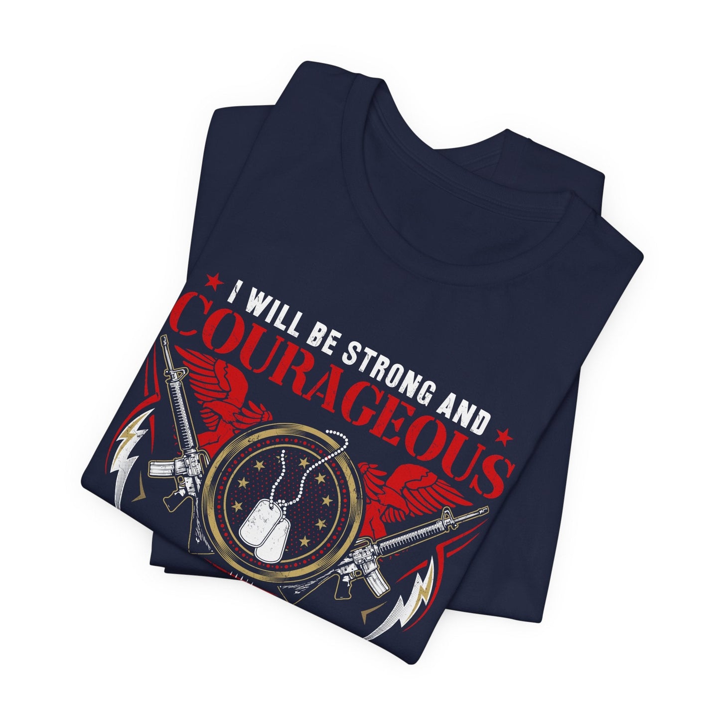 Army Veteran Patriotic Graphic Design Unisex Cotton T-Shirt v37