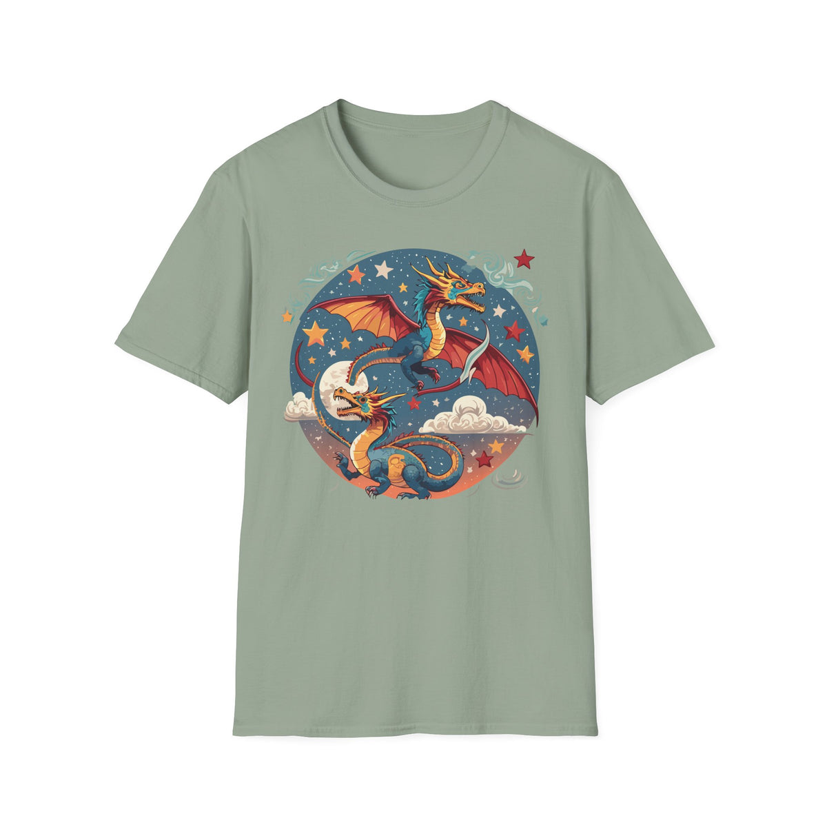 Dragon Graphic Tee Gildan Unisex 100 Cotton Tee Shirt with Animal a28