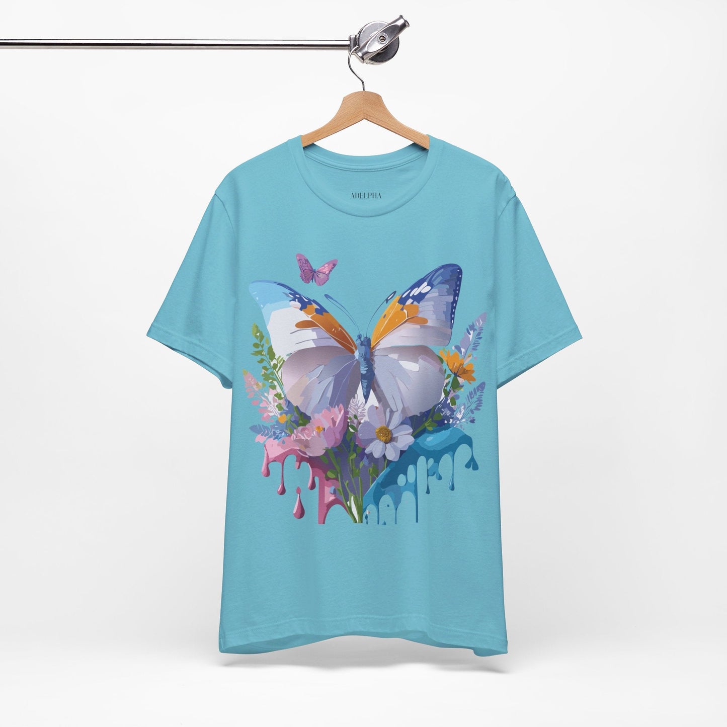 Butterfly Graphic Tee From Adelpha Vintage Artwork Unisex Short Sleeve Shirt