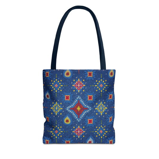 DIWALI DENIM PRINT CANVAS BAG HIGH-QUALITY 100% SPUN POLY 3 SIZES BAG-205-15