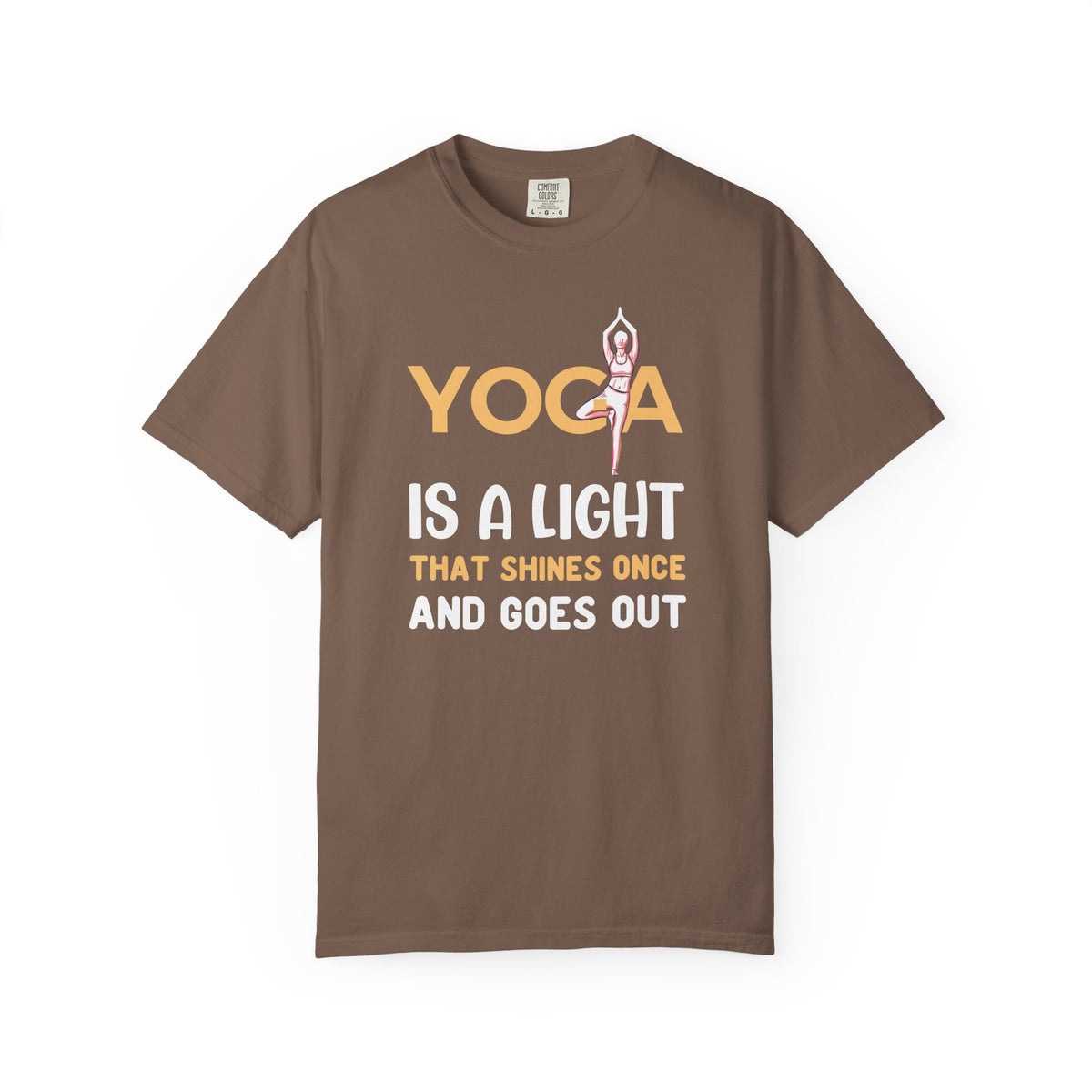 Yoga Lovers Unisex Comfort Colors Garment-Dyed Heavyweight 100 Cotton Art Design T-Shirt w1