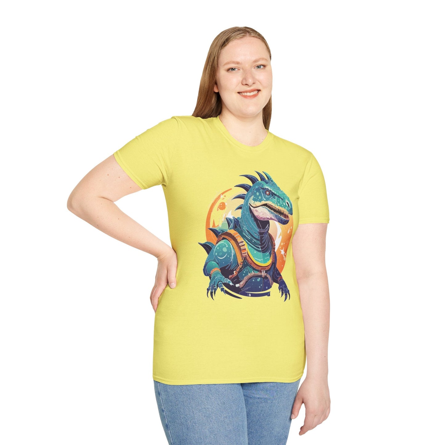 Alien Graphic Unisex Cotton Softstyle UFO Artwork Tee 17