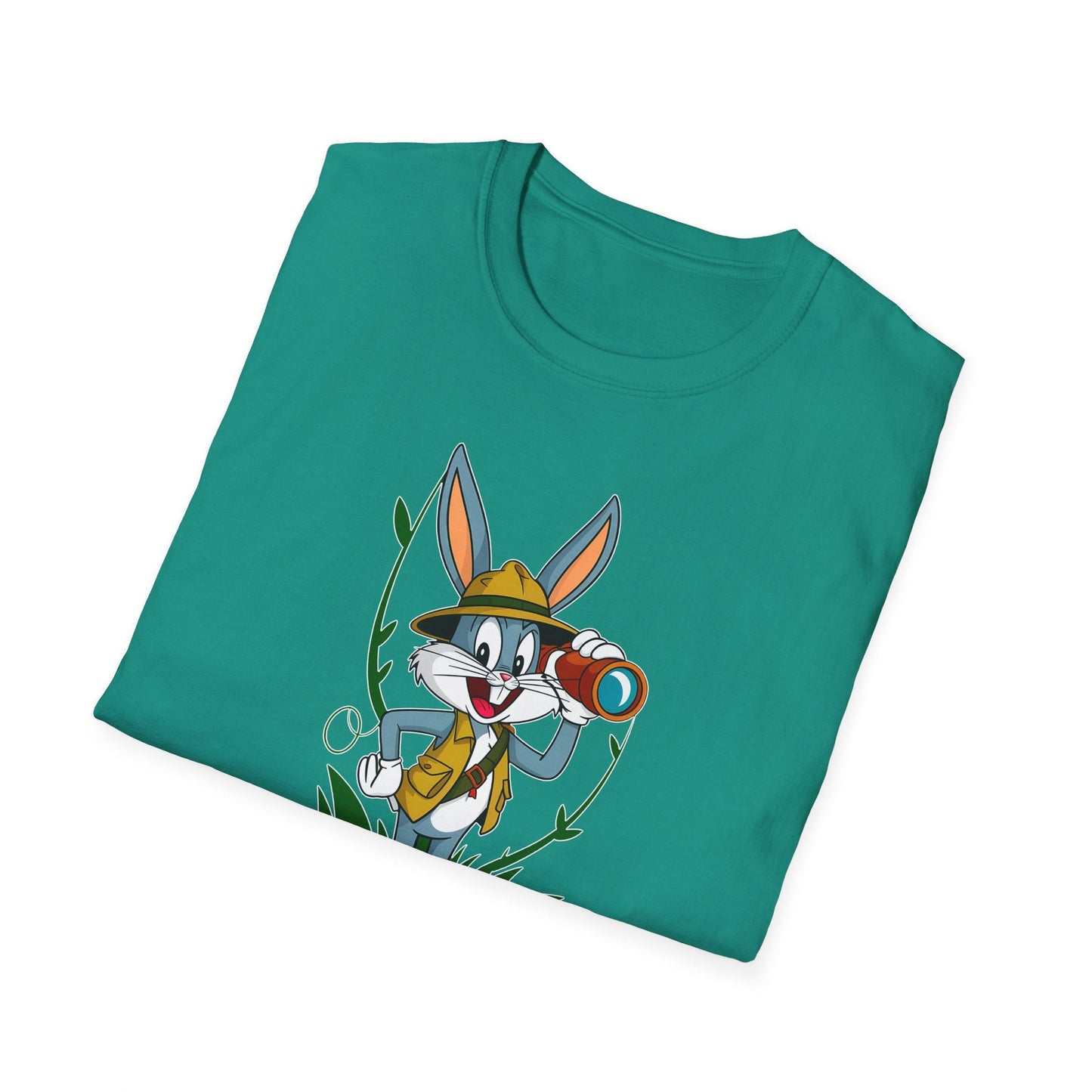 Cartoon Bunny Graphic Unisex Cotton Animal Animation Artwork Design Tee 34