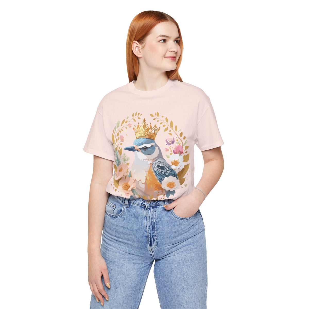 Medallion Graphic Unisex Cotton Bella+Canvas Tee with Art Design d54