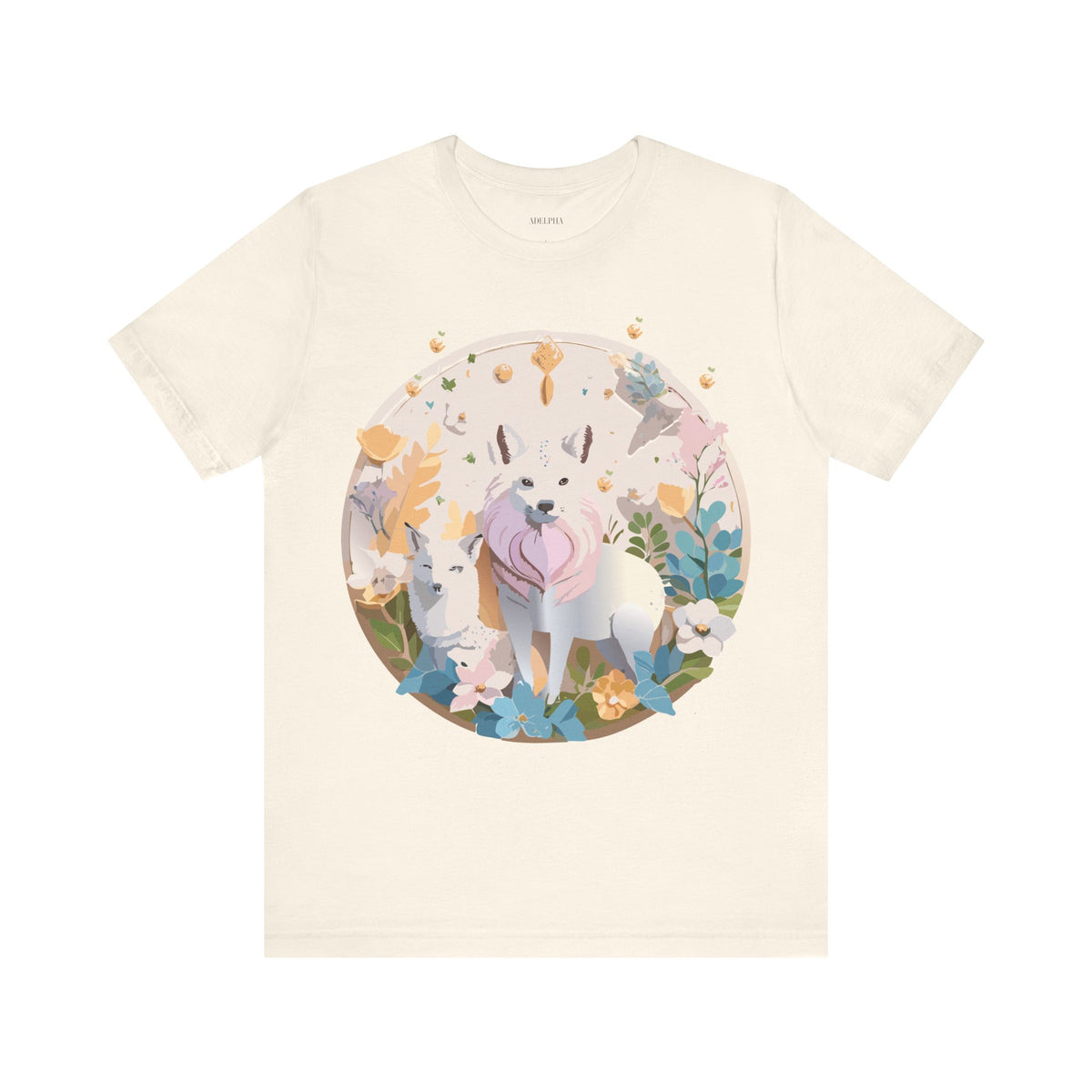 Medallion Graphic Unisex Cotton Bella+Canvas Tee with Art Design d56