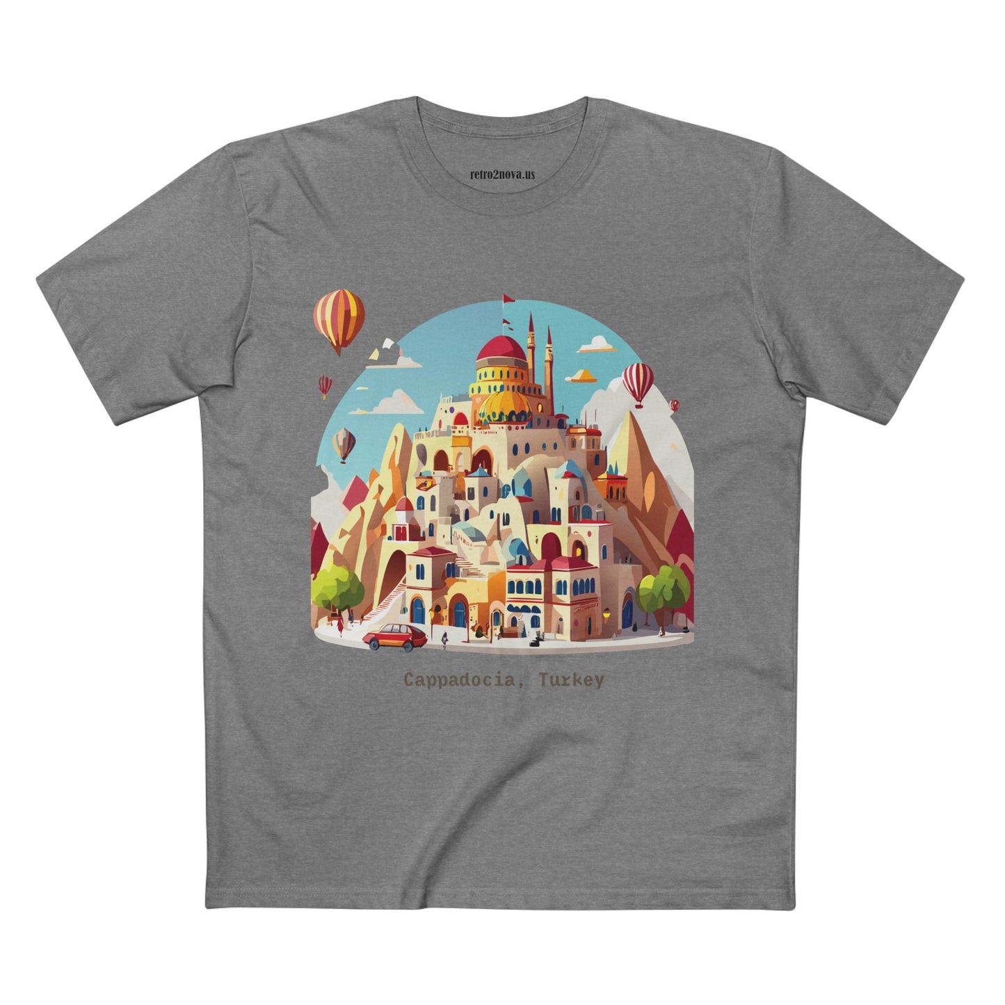 Cappadocia Travel Shirt Unisex Premium Cotton Art Tee From Retro2Nova TT 52 Collection