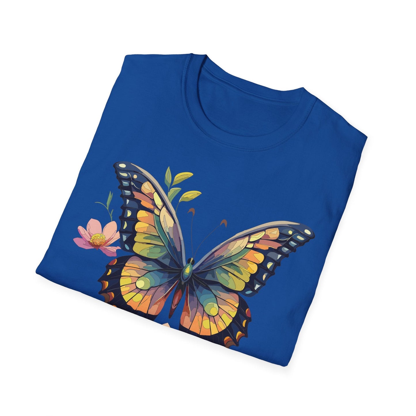 Butterfly Shirt Unisex Monarch Butterfly T Shirt Softstyle Cotton Tee One Hundred Percent Ring Spun