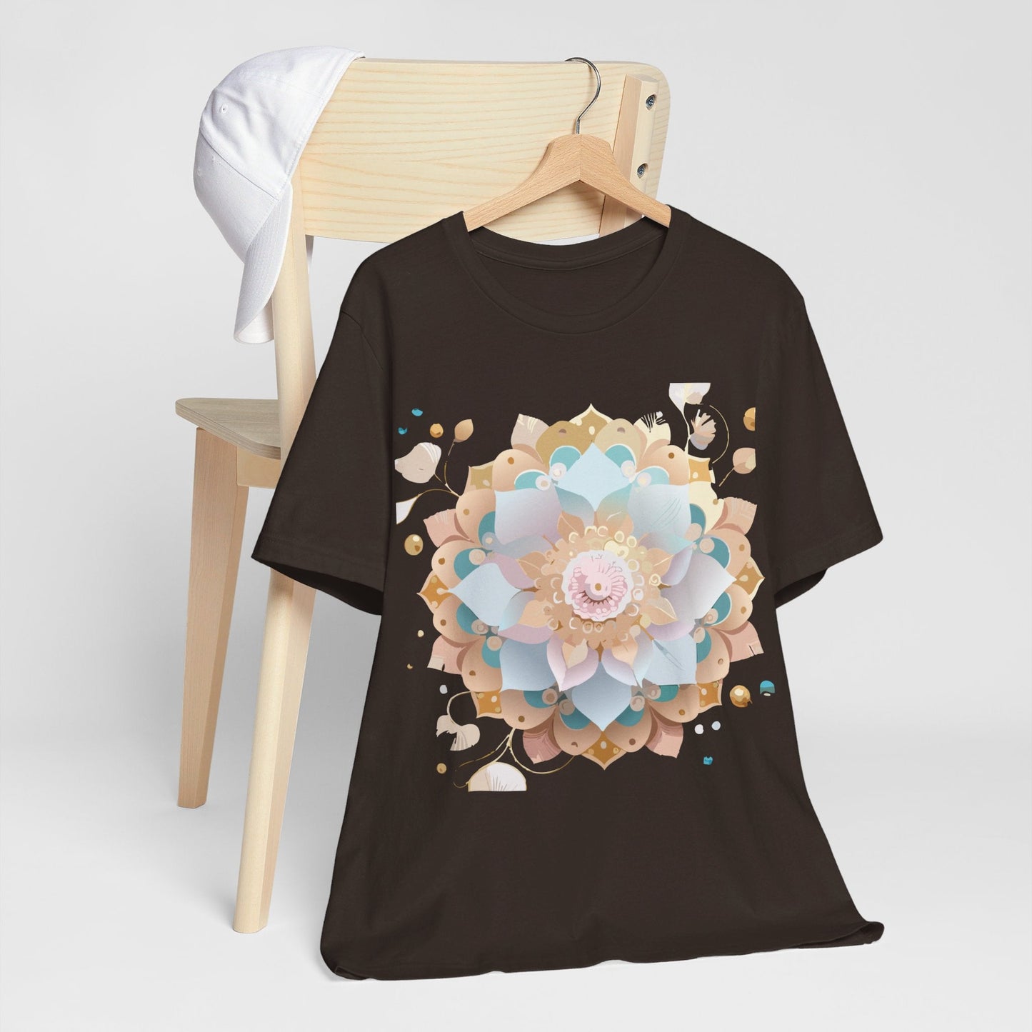 Mandala Graphic Tee Unisex Jersey Short Sleeve Featuring Vintage Inspired Adelpha Artwork