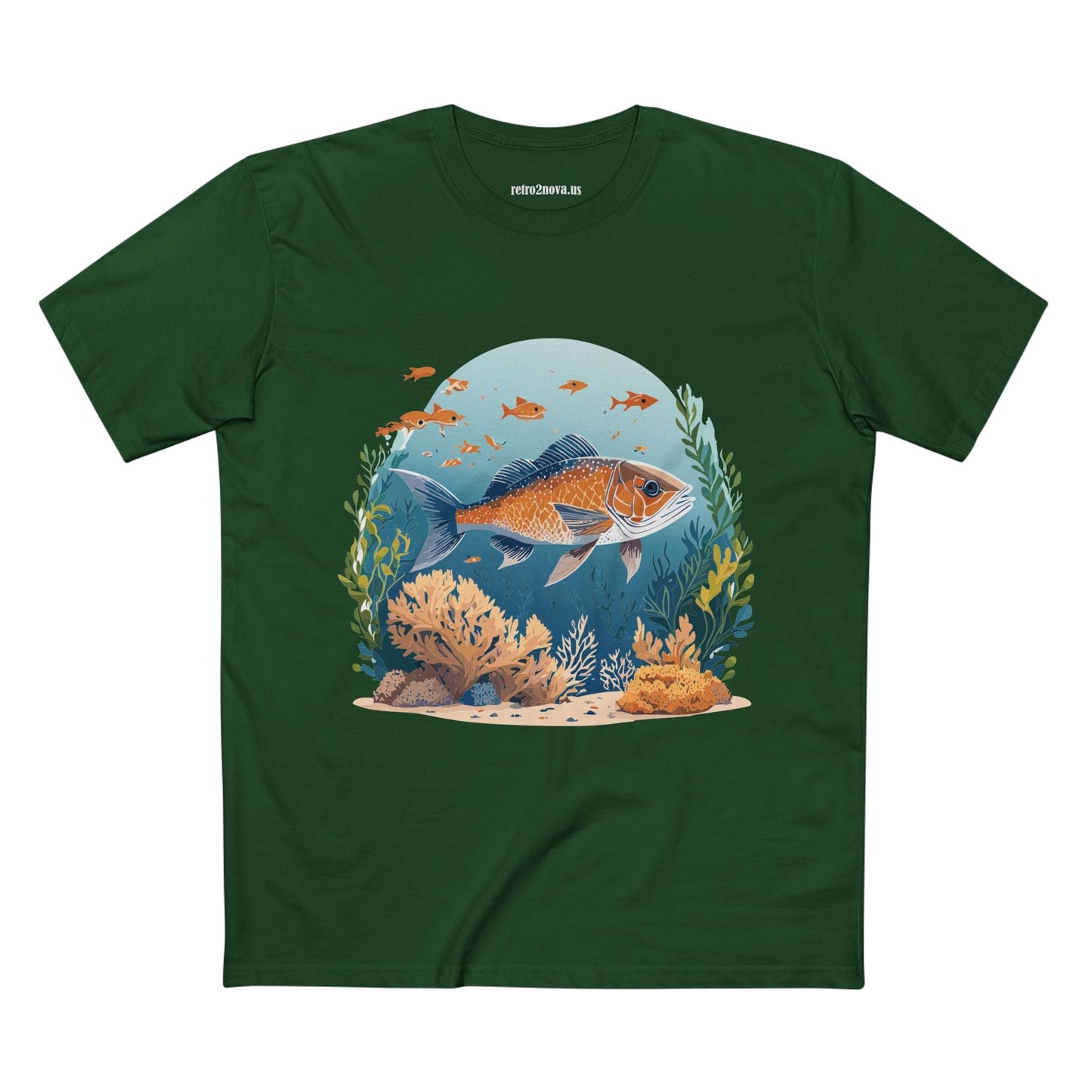 Ocean Shirt Ocean Pacific Shirts OP24 Unisex Premium Cotton Staple Tee With Original Art Design