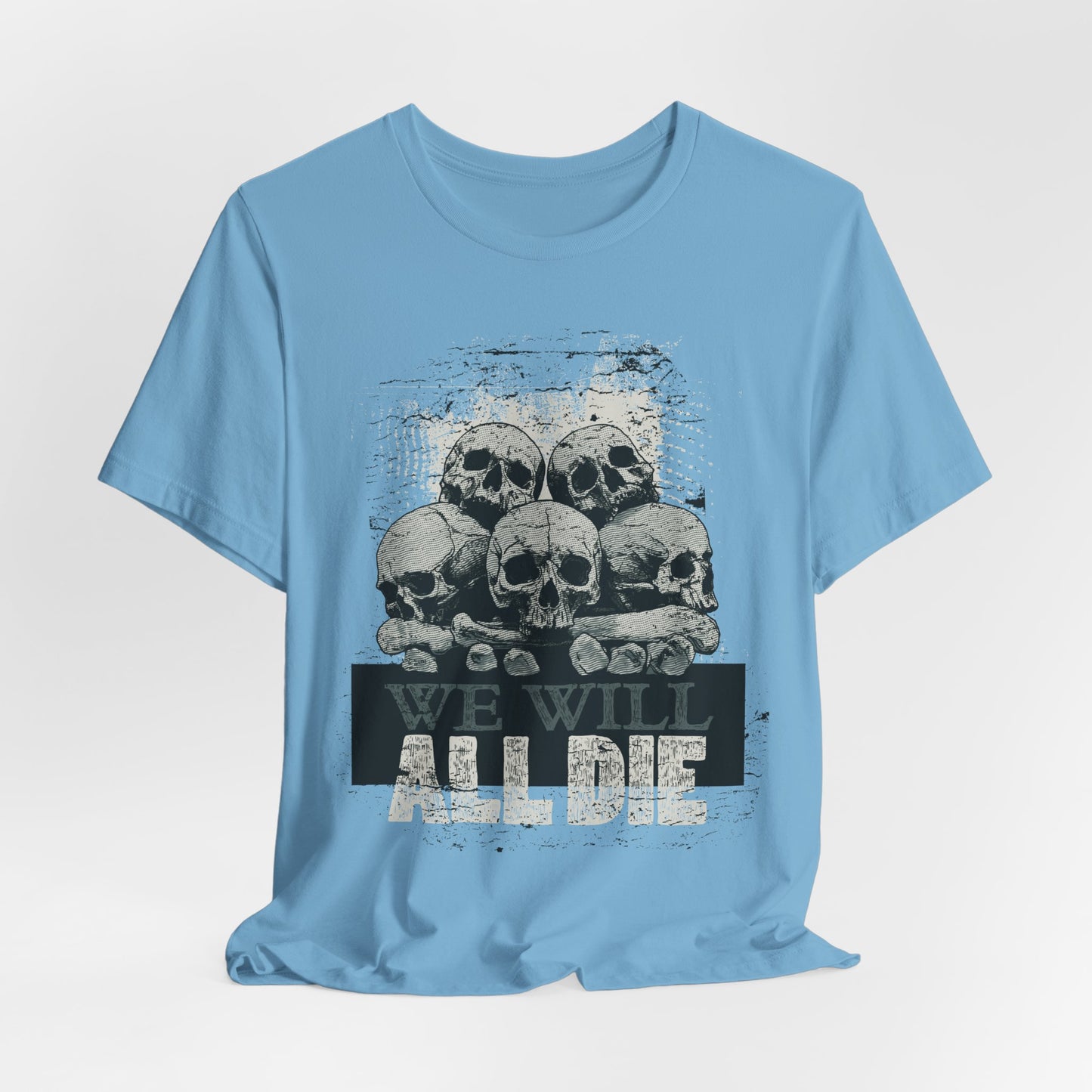All Die Skull Graphic Design Tee, Skull Shirt, Vintage Tees, Art Design T-Shirt, Graphic Tee, Art Shirts