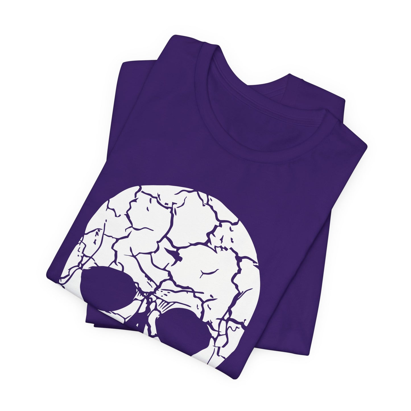 Unisex Cotton Tee Shirt with Skull