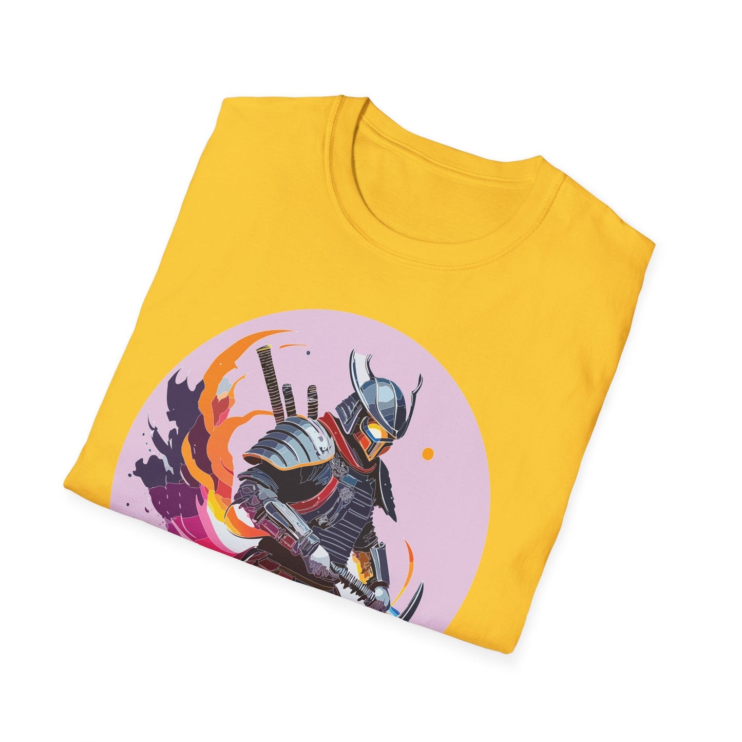 Samurai Shirt Unisex Short Sleeve Tee With Samurai Print Softstyle Gildan 64000 Ring Spun Cotton