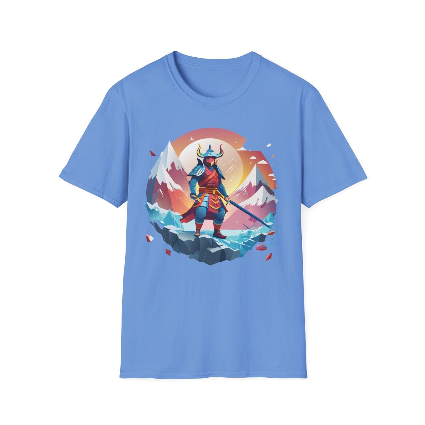 Samurai Style T Shirt Unisex Softstyle 64000 100 Percent Ring Spun Cotton Comfortable Tee