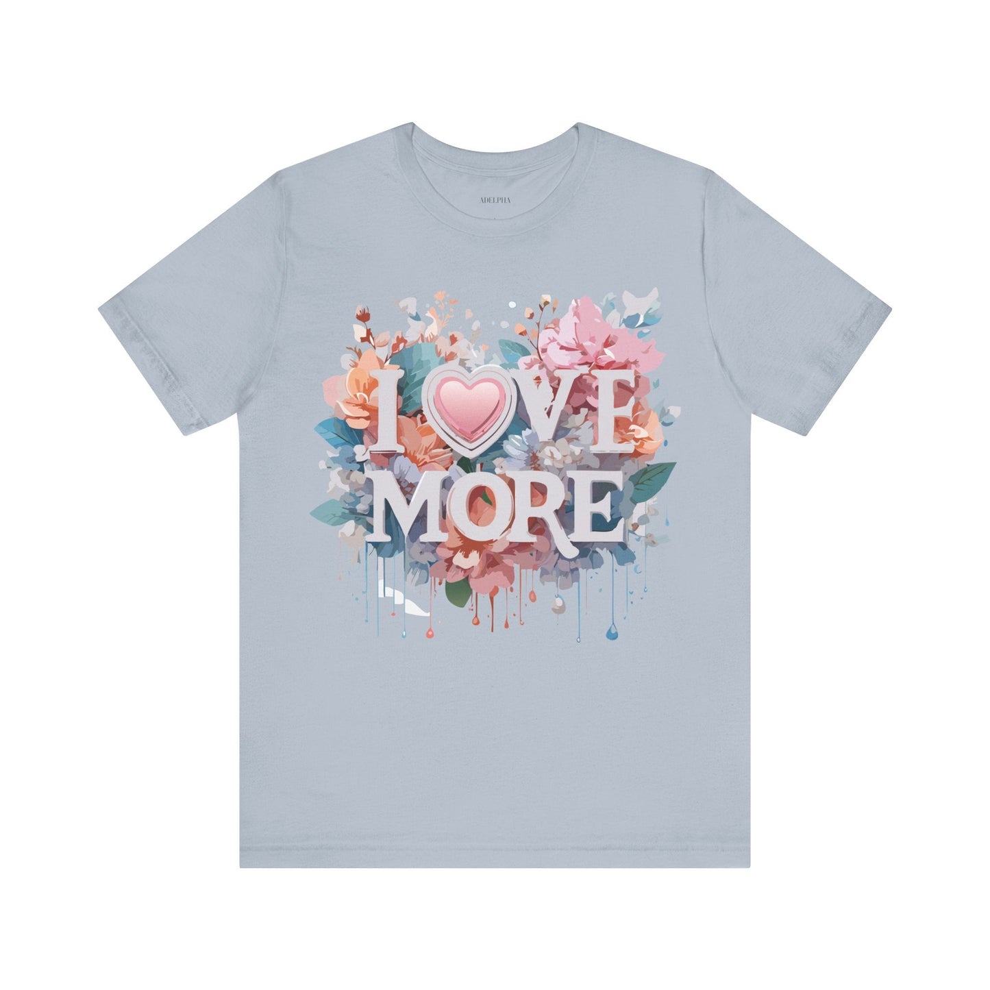 Valentine Day Graphic Unisex 100 Cotton Vintage Artwork with Love and Flower Design Tee 17