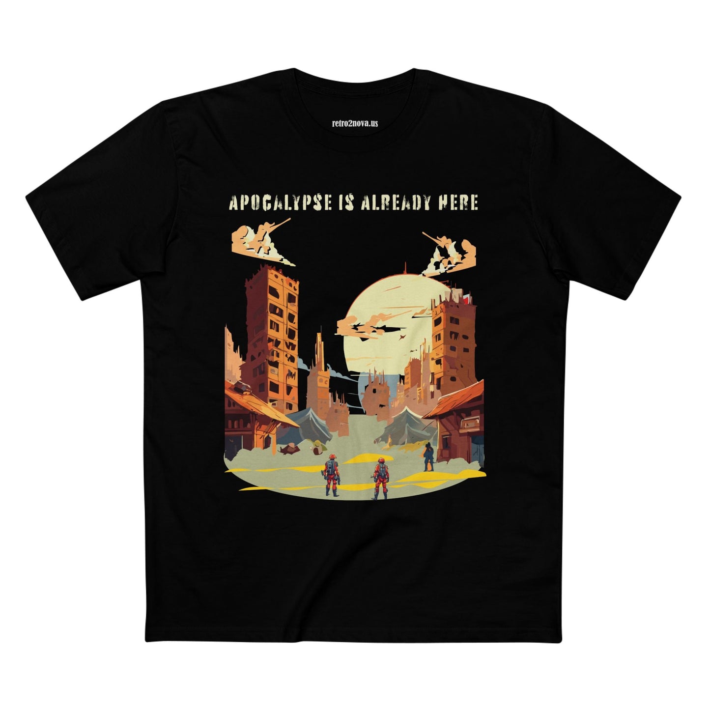 Unisex Premium Cotton Staple Tee With Original Art Design From Retro2Nova Art Collection