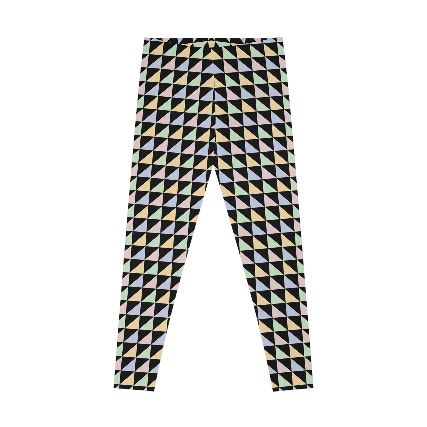 Abstract Print Leggings, Poly-Span Leggings