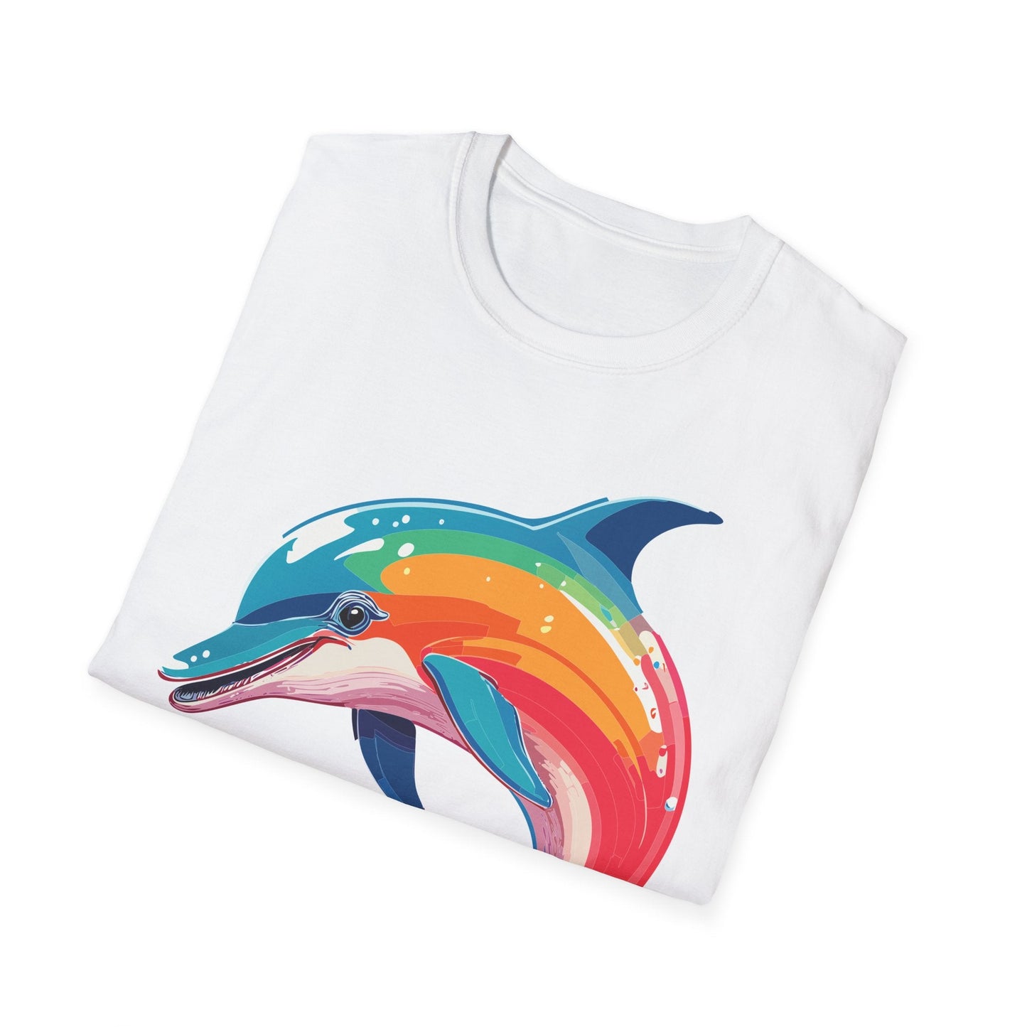 Dolphin Shirt For Unisex 100 Percent Ring Spun Cotton Gildan Softstyle 64000 Short Sleeve Tee