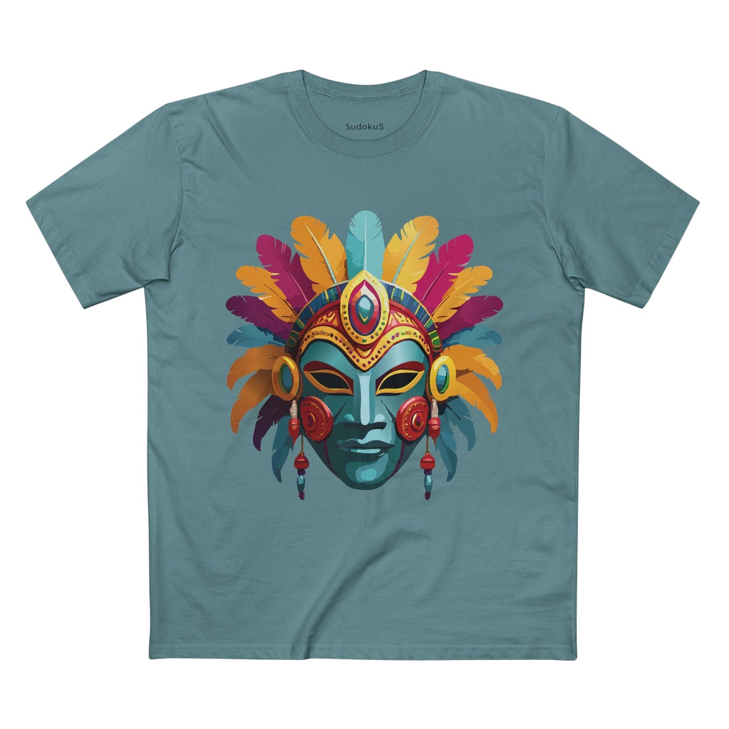 Mask Graphic Unisex 100 Cotton Staple Tee 34