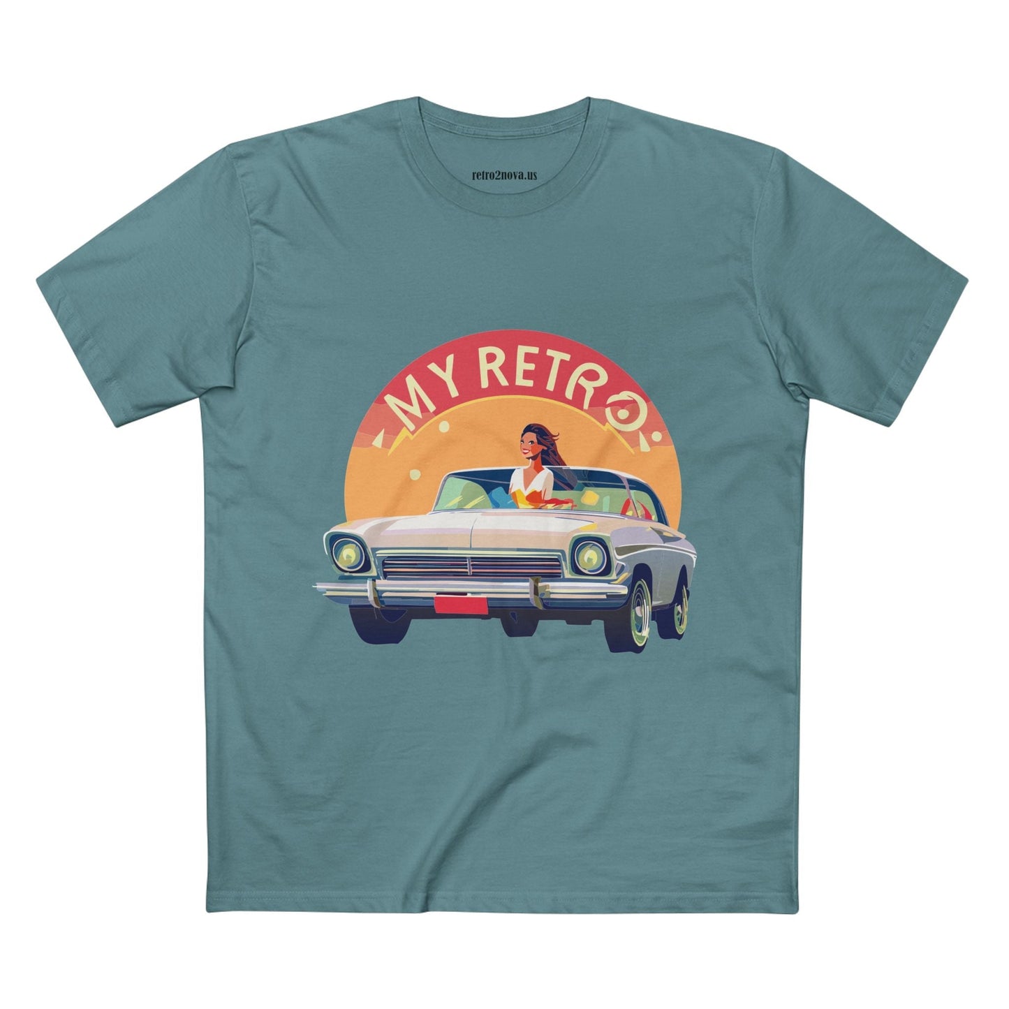Retro Car Shirts Vintage Car RC-26 Unisex Premium Cotton Tee With Original Art Design